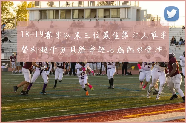 18-19赛季以来三位最佳第六人单季替补超千分且胜率超七成凯尔登冲击新高